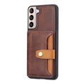thumbnail image 2 of Nalacover Card Slots Holder Wallet Case for Samsung Galaxy S22 with Magnetic Button Kickstand Back Flip Cover, Premium PU Leather Silicone Bumper Shockproof Anti-Scratches Case, Coffee, 2 of 6