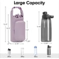 thumbnail image 2 of WuPing Water Bottle Carrier Bag with Adjustable Shoulder Strap, Purple, 2 of 9