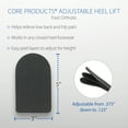 thumbnail image 4 of Core Products Peel-Off Adjustable Heel Wedge Lift, Black - Large, Shoe Size M11-M14 (Single, not a pair), 4 of 7