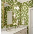 thumbnail image 3 of S4Sassy Peel & Stick Vinyl Wallpaper, Dotted Leaf Wallpaper Contact Paper Waterproof - Green, 25"X 240", Textured Finish, Removable Wall Covering For Home Decor In Bedrooms, Renter Spaces, Cabinets, 3 of 9