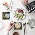 thumbnail image 1 of POGLIP Tropical Beach Seaside Set of 8 Coaster for Drinks, Absorbent Ceramic Stone Coasters Cup Mat with Cork Base for Home Kitchen Room Coffee Table Bar Decor, 1 of 4