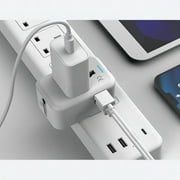 Universal Travel Adapter, OGEDNAC International Conversion Plug Adapter with Type C, European Travel Plug Adapter for USA EU UK AUS, White