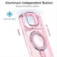 thumbnail image 3 of For iPhone 17 Pro Case Glitter Design TPU + PC Kickstand Phone Protector - Transparent, 3 of 5