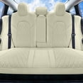 thumbnail image 5 of For 2017-2024 Tesla Model 3 FH Group Neoprene Waterproof Custom Fit Car Seat Covers  Solid Beige - Rear Set, 5 of 5