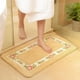 thumbnail image 1 of Xiao Hua Elegante alfombra de baño con diseño de rosas, suave, antideslizante y absorbente, color amarillo, 40 x 60 cm., 1 of 1
