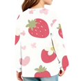 thumbnail image 5 of Abcomgle Girls Long Sleeve Shirts 10-12 Crewneck Winter T-Shirts for Kids Girls Trendy Basic Girls Tops Cotton Strawberry Graphic Girls Blouses with Pocket, 5 of 5