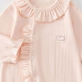 thumbnail image 4 of CAUYDY 3 6 9 12 18 24 Months Baby Girls Sleepers Newborn Clothes Fall Winter Preemie Long Sleeve Romper Infant Girl Cute Pajamas Toddler Bodysuit Sizes 0-3 Months,Light Pink, 4 of 4
