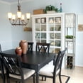 thumbnail image 5 of Simple Designs 62.5" 3-Shelf Etagere Storage & Wine Rack Floor Lamp with LED Bulb, Gray, 5 of 6