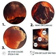 thumbnail image 3 of Designart "Essence Of The Volcanic Realm" Volcano Floater Framed Wall Art Prints, 3 of 5