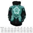 thumbnail image 2 of Glowing Turtle Floral Art Men's Women New Sweatshirt Hoodie Men's Plus Size Sweatshirt Hooded Sweatshirt 3d Printed Street Men's Cloth, 2 of 6