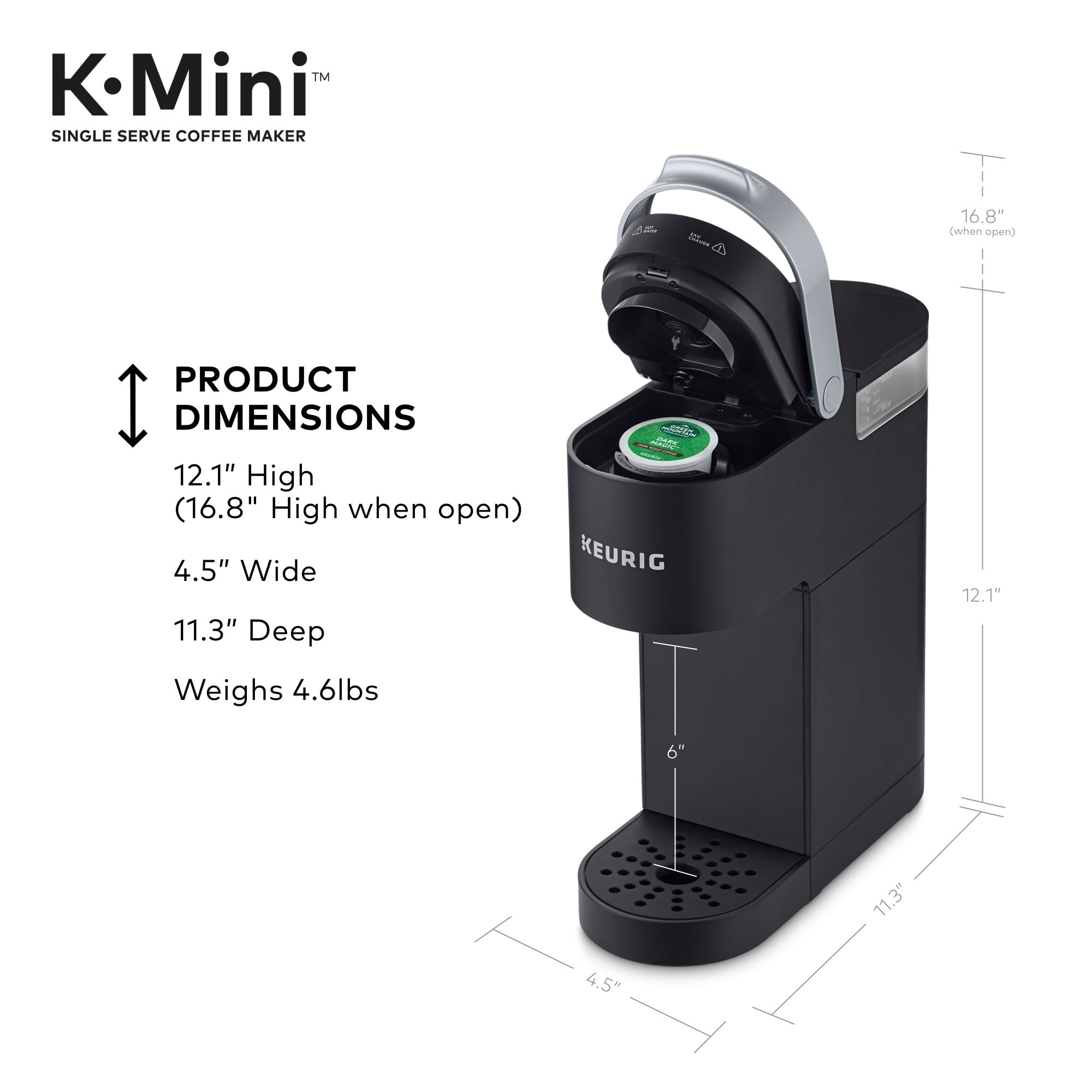 Keurig K-Mini Single Serve Coffee Maker, Black - Walmart.com