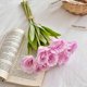 thumbnail image 4 of CaiYueKe Artificial Bellflower Bouquet 7 Stems Fake Flowers Silk Flower Arrangement for Wedding Photography Home Table Decor Vase Filler Centerpiece Party Decoration, 4 of 8