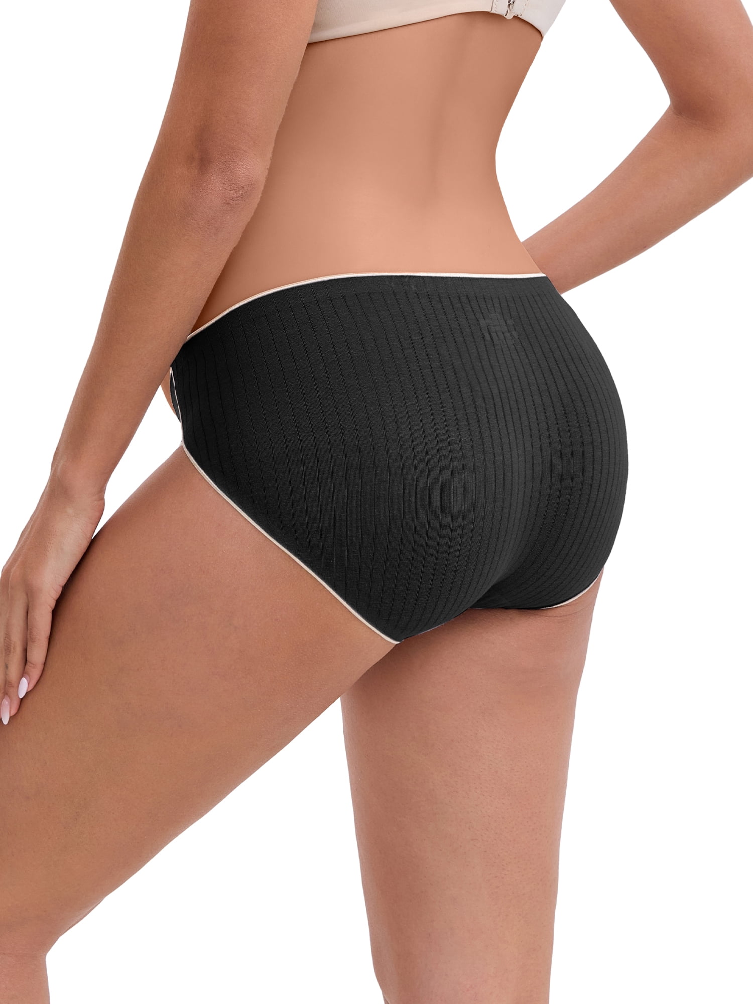 DARING DIVA Hi-Cut Maternity Underwear Under the Bump Briefs 3XL 1 Black 1 Green 1 Purple
