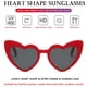 thumbnail image 4 of Gafas de sol retro de moda con forma de amor, gafas de sol de moda con montura grande, fabricadas en resina y PC., 4 of 5