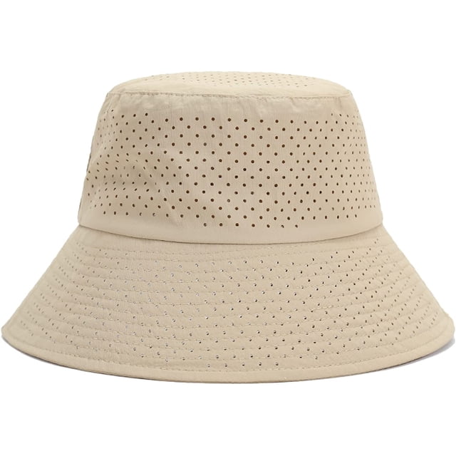 LinYooLi Large Bucket Hat with Windproof Rope Shade Men Fisherman Hat Solid Women Basin Hat Breathable Summer Mesh 2 Sizes