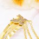 thumbnail image 4 of Elegant alloy hair accessories with golden tassels and sparkling rhinestones, for parties and celebrations. Ref: 1227, 4 of 5