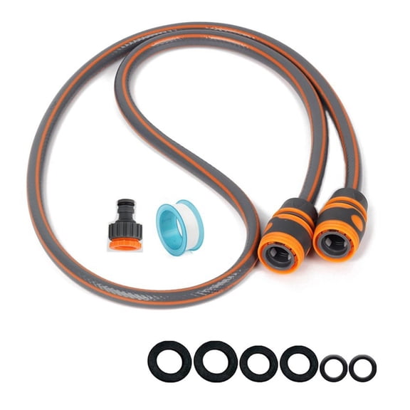 1 Set Water Hose for Connection, 1/2 Inch Garden Hose, 2m or 10m Flexible PVC Hose for Garden Watering, Car Washing