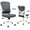 White-Grey, variant on Flysky Mesh Office Chair 300lb, Ergonomic Home Office Desk Chair with Lumbar Support and Flip-up Arms, Black