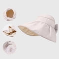 thumbnail image 2 of Achuyrbd Women's Bowknot Wide Brim Sun Hat, Foldable UV Protection Bucket Hat, 2 of 5