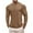 Khaki -mens long sleeve shirt, variant on Henley Shirt for Men Lightweight Long Sleeve Crewneck T-Shirt Fleece Lined Workout Tops Soild Color Tshirt