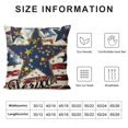 thumbnail image 5 of PHYHOO  Pillow Covers  Let Freedom Ring Patriotic Independence Day Throw Pillowcase Stars Memorial Day Cushion Case Farmhouse Decorations for Sofa Couch White, 5 of 5