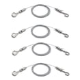 thumbnail image 1 of Paquete de 4 alambres ajustables para colgar cuadros, resistentes, soportan 50 libras, herrajes para colgar, cable de acero inoxidable de 2 m x 1,5 mm, 1 of 6