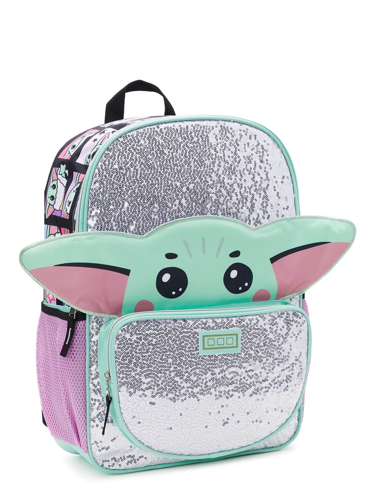 Star Wars School Backpack The Mandalorian Baby Yoda 17 Laptop Bag for Kids Walmart