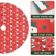 thumbnail image 6 of 30 Inch Christmas Tree Skirt – Velvet Plush Tree Mat, Soft Thickened Polyester with Red Ties, Single-Sided Printing, Available in 30in/36in/48in, Perfect for Holiday Xmas Tree Decoration, 6 of 7
