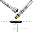 thumbnail image 2 of Tuyau de Remplacement pour Robinet de Cuisine à Bec Rétractable avec Amarrage en Acier Inoxydable - LIVINGbasics®, 2 of 6