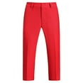 thumbnail image 5 of ETHAN Boys 3 Piece Slim Fit Solid Colour for Wedding Formal Suits for Wedding Tuxedo Suit Red Size 7, 5 of 7