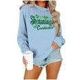 thumbnail image 5 of St. Patrick's Day Sweatshirts, Women's Long Sleeve Round Neck Sweatshirt, Women's St. Patrick's Day Print Sweatshirts Tops Comfortable Crewneck Long Sleeved Hoodie Sweatshirt, 5 of 6