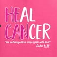 thumbnail image 2 of Wild Bobby, Heal Cancer Faith Jesus Believe, Breast Cancer Awareness, Front and Back Men Graphic Tee, Neon Pink, Small, 2 of 4