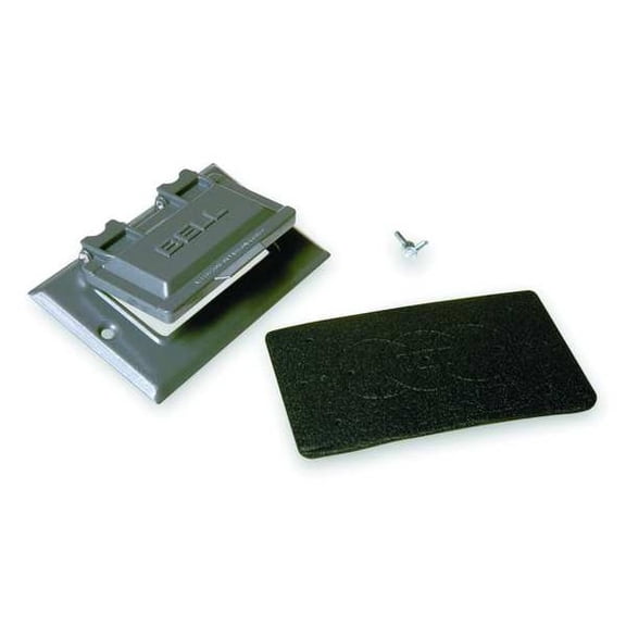 Bell Single Gang Rectangular Aluminum Gray GFCI Outdoor Box Cover 5101-0 Pack of 24