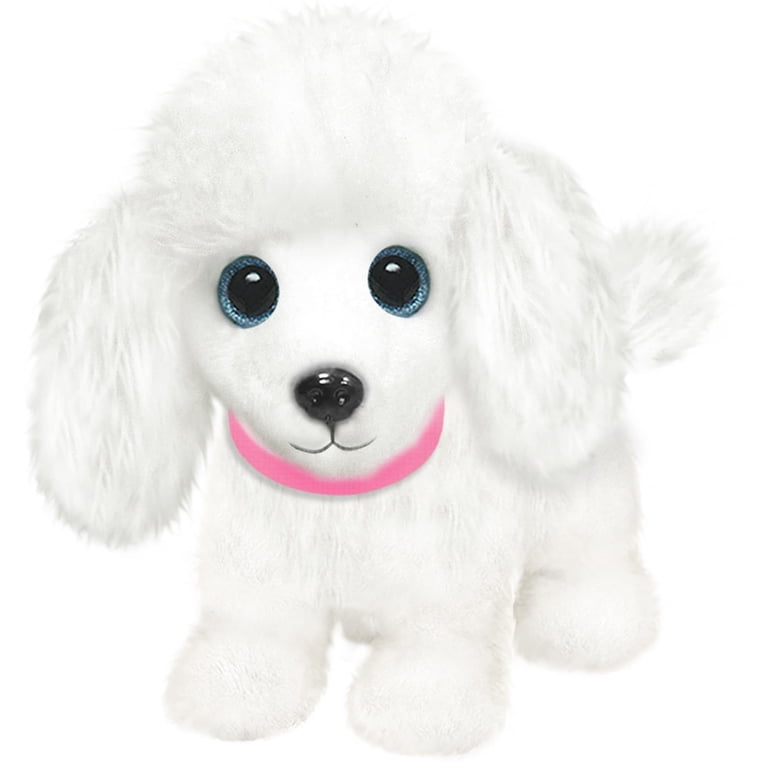 First and Main - Wuffles Poodle Plush Dog, 7 Inches Sitting