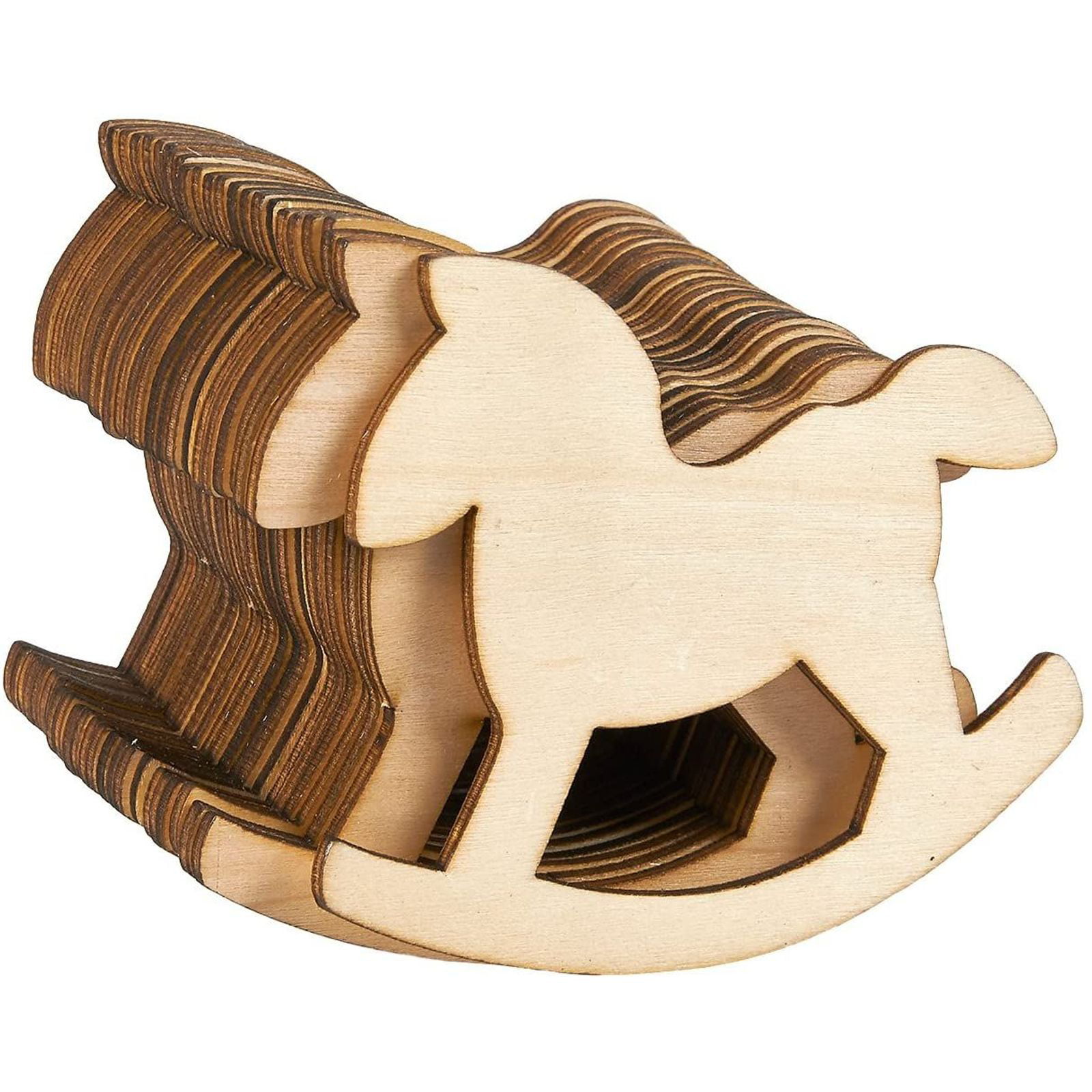 Horse 3 Laser Cut Out Wood Shape Craft Supply Woodcraft Cutout