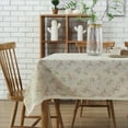 thumbnail image 2 of Enova Home 54"x 80 " Green Grass Simple Rectangle Cotton and Linen Tablecloth Decorative, 2 of 6