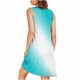 thumbnail image 4 of Camisón de mujer con estampado y bolsillos, sin mangas, plisado, cuello redondo, 4 of 7