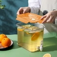 thumbnail image 3 of SASHENHG 2.5L Large Capacity Plastic Beverage Dispenser, Beverage Dispenser With Faucet Ice Lemonade Container With Lid, Fruit Teapot Lemonade Milk Bucket Drink, 3 of 9