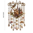 thumbnail image 2 of Ynsdnzl Christmas Vintage Hanging Ornament, Santa Sleigh & Reindeer Scene, Acrylic Crystal Tassel Design, Festive Wall Window Door Decor, Holiday Accent, 2 of 6