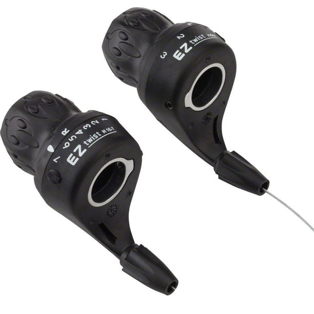 Microshift Twist Shift Triple 7 speed Shifter Set