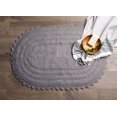 thumbnail image 5 of Contemporary Home Living 21" x 34" Gray Large Oval Home and Bathroom Essentials Crochet Bath Mat, 5 of 6