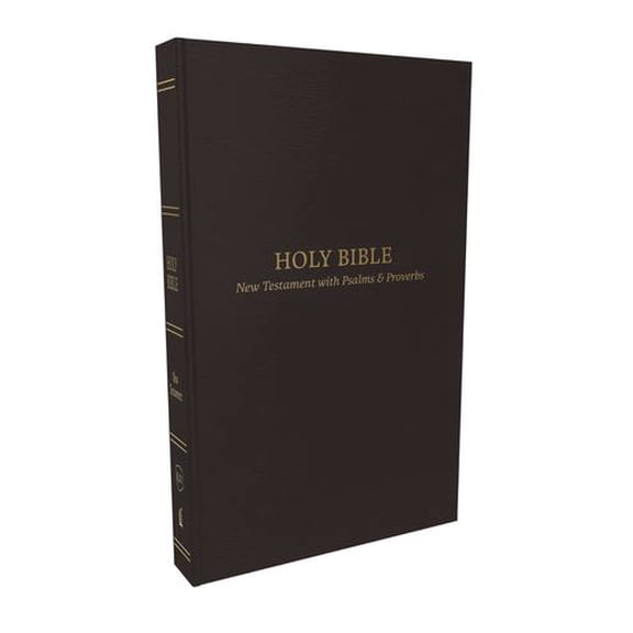 KJV Holy Bible: Pocket New Testament with Psalms and Proverbs, Black Leatherflex, Red Letter, Comfort Print: King James Version