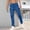 Blue, variant on Dolkfu Drawstring Men's Pants Cargo Blue Athletic Sweatpants Running Elastic Waist Track Mens Trousers,L