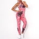 thumbnail image 5 of Gibobby Pantalones de mezclilla Hip-up Ink Pants Bubble Siamese Slim Mujer Yoga Yoga Pantalones Tie-Dye Yoga Pantalones(Rosa， L), 5 of 5