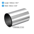 thumbnail image 2 of Uxcell 0.1x100x1000mm 304 Stainless Steel Roll Sheet Fine Plate Sheet Foil, Silver Tone 2 Pack, 2 of 5