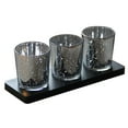 thumbnail image 3 of GOOHOCHY  Wooden Base Candlestick Holder Wedding Decorative Decoration Silver, 3 of 5