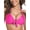 Hot Pink, variant on Women's Push Up Bikini Top Knot Front Underwire Bathing Suit
