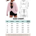 thumbnail image 5 of JWD Womens Open Back Long Sleeve Workout Top Loose Fit Crew Neck Thumb Hole Pullover Yoga Shirt Pink S, 5 of 8