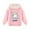 Pink, variant on Hwmodou Girls Hoodies Child Lined Hooded Sweatshirt Thickened Warm Top Thermal Leisure Comfy Top,2-12Y