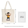 thumbnail image 3 of Cheerful Cartoon Tote Bag - Colorful Design with Yellow Shirt Blue Shorts & Red Sneakers Perfect for Shopping & Travel, 3 of 4